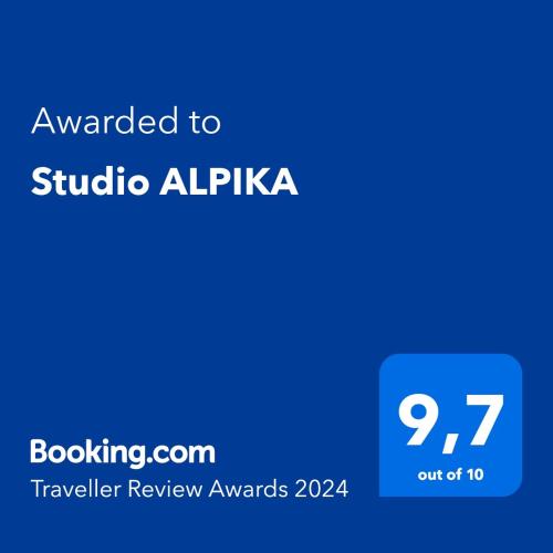 Certificat, premi, rètol o un altre document de Studio ALPIKA