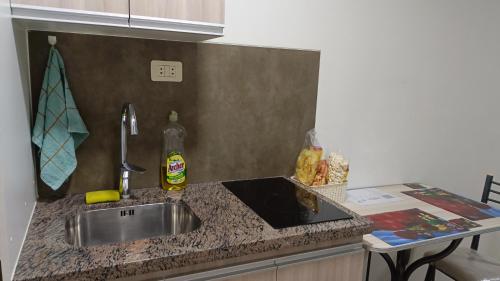 Η κουζίνα ή μικρή κουζίνα στο céntrico y acogedor apartamento en el Prado