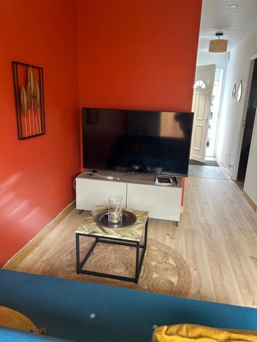TV a/nebo společenská místnost v ubytování Le cosy