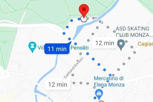 a map of dubrovinhoinhoinhoinhozazazazazazaza at La Casa di Brunina - Sentirsi a casa - Con garage auto in Monza