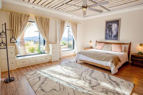 Postel nebo postele na pokoji v ubytování Villa Amore Valentina, Valle de Guadalupe