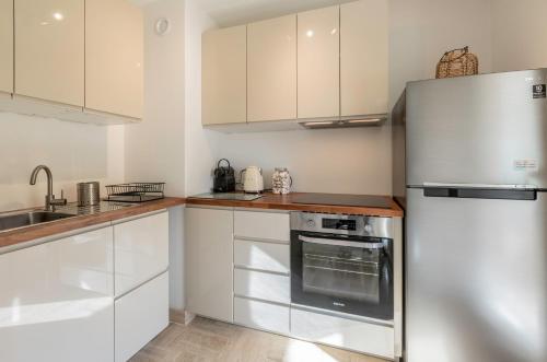 Nhà bếp/bếp nhỏ tại Apartment next to Central Monaco