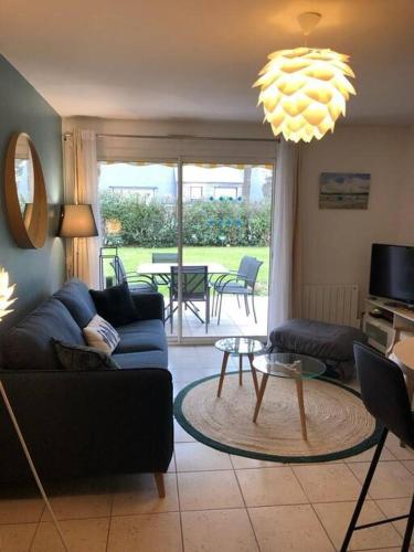Χώρος καθιστικού στο Appartement de Standing à 100m des Plages