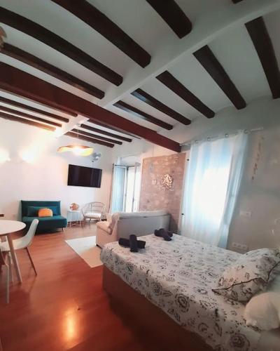 TV a/nebo společenská místnost v ubytování Bonito estudio en el centro. Ideal parejas.