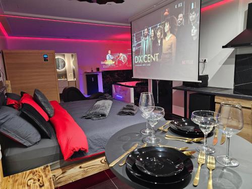 Posezení v ubytování Magnifique Suite Spa Luxembourg