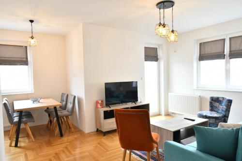 Μια τηλεόραση ή/και κέντρο ψυχαγωγίας στο Apartman Jezero