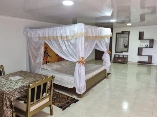 Voodi või voodid majutusasutuse Posada Turística Marova toas
