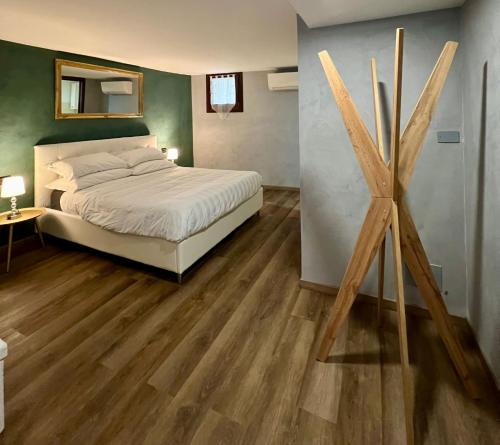 Postel nebo postele na pokoji v ubytování Biennale 1215