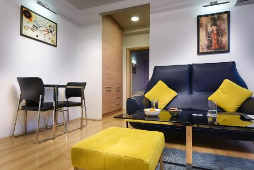 Zona d'estar a Skopje Luxury Apartments