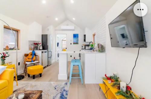 Kuchyň nebo kuchyňský kout v ubytování Tiny House Haven