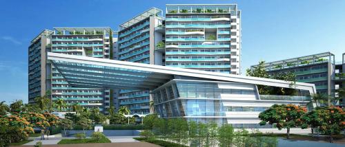 Bangunan di mana terletaknya aparthotel ini