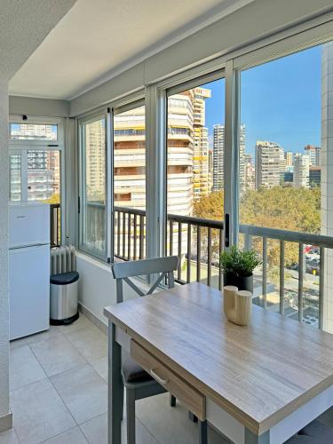 Estudio con sofá cama directamente en la playa - sin dormitorio