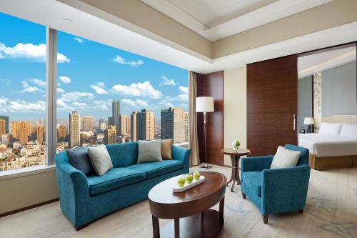 Posezení v ubytování Shangri-La Hefei
