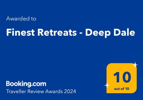 ein gelbes Rechteck mit den Worten "First rent Deepdale" drauf in der Unterkunft Finest Retreats - Deep Dale in York