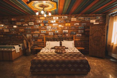 Letto o letti in una camera di Çavuşin Cave House-Cappadocia