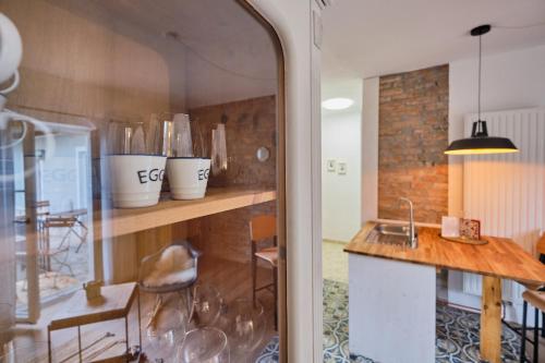 Кухня или мини-кухня в Boutique-Apartments am Ledererturm
