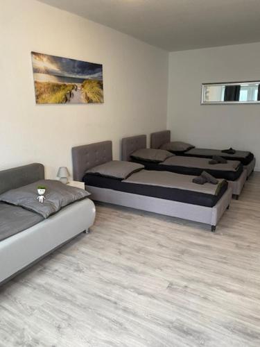 Family Apartments Lübeckにあるベッド