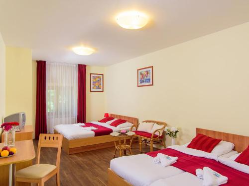 Hotel STARÝ PIVOVARにあるベッド