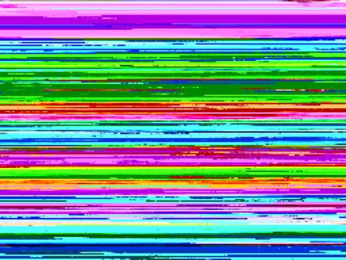 una colorida pantalla de ordenador con colores arcoiris en Holiday Home Stárkov by Interhome en Stárkov