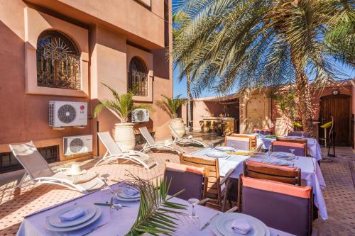 Χώρος καθιστικού στο Riad Ushuaia La Villa - Centre Marrakech