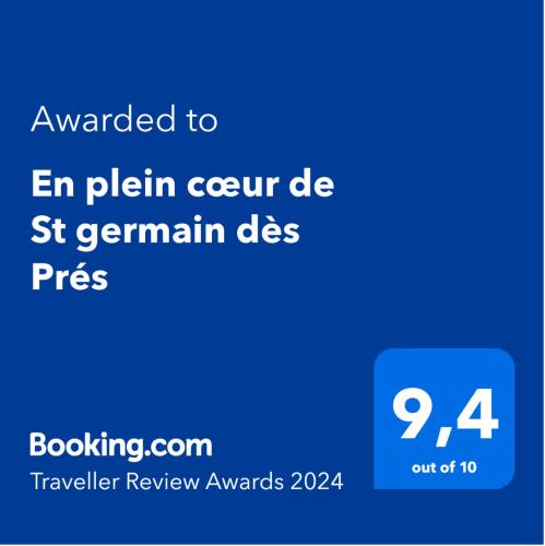 En plein cœur de St germain dès Prés