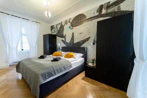 En eller flere senge i et værelse på CENTRAL Stephansdom apartment I Netflix I Self Check In