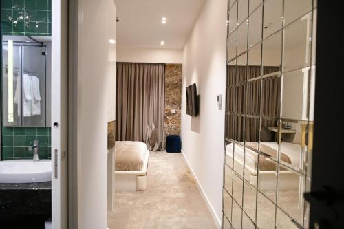Koupelna v ubytování Habitat Hotel Tirana