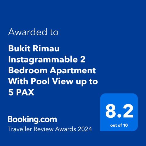 a screenshot of a cell phone with the text upgraded to busheskinkin integrator at Bukit Rimau Instagrammable 2 Bedroom Apartment With Pool View up to 5 PAX in Shah Alam