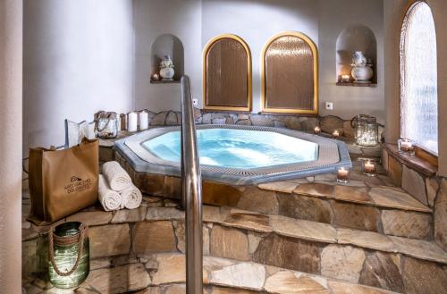 Koupelna v ubytování Hotel Arcobaleno