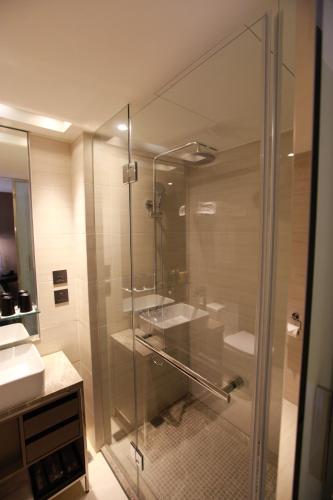 Bilik mandi di Hotel Midtown Richardson