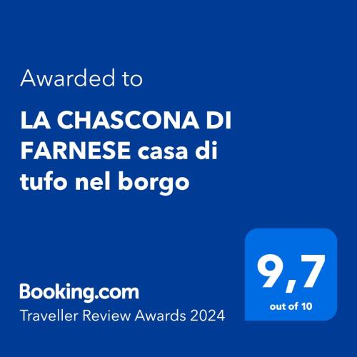 a screenshot of a cell phone with the text wanted to la chicago dh f at LA CHASCONA DI FARNESE casa di tufo nel borgo in Farnese