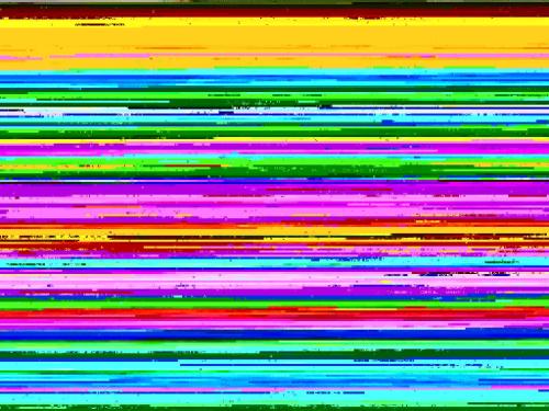 a pile of rainbow colored lines on a computer screen at Holiday Home Malovidy by Interhome in Rataje nad Sázavou