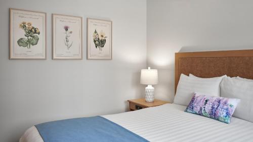 Ein Bett oder Betten in einem Zimmer der Unterkunft Obertal Inn