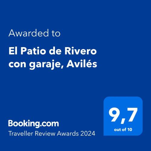 a screenshot of a cell phone with the text awarded to el ratio de riverore at El Patio de Rivero con garaje, Avilés in Avilés