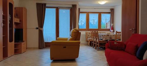 Posezení v ubytování Villetta Muncion