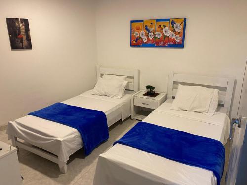 Voodi või voodid majutusasutuse La casa de Mario toas