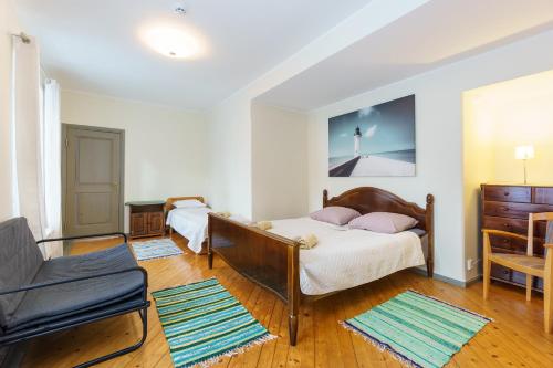 Ένα ή περισσότερα κρεβάτια σε δωμάτιο στο Exclusive House in Old Town