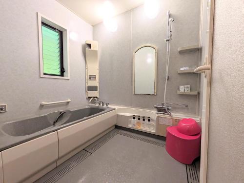 Koupelna v ubytování SKY Ocean-terace Omura