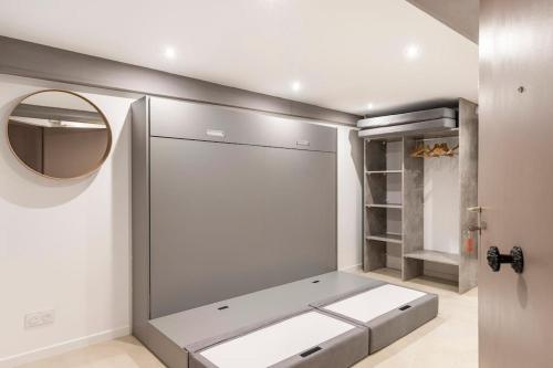 Una cama o camas en una habitación de studio Vieux Lyon