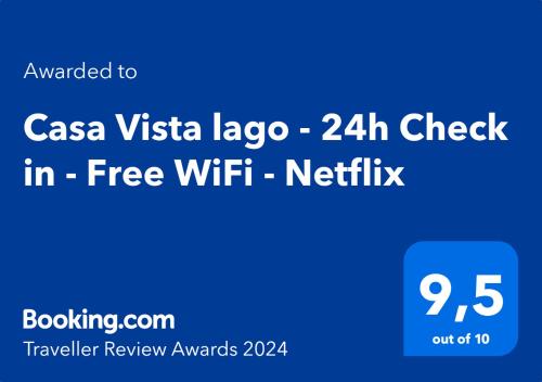 a screenshot of the csa visa lago check in free wifi ne at Casa Vista lago - 24h Check in - Free WiFi - Netflix in Monte Isola
