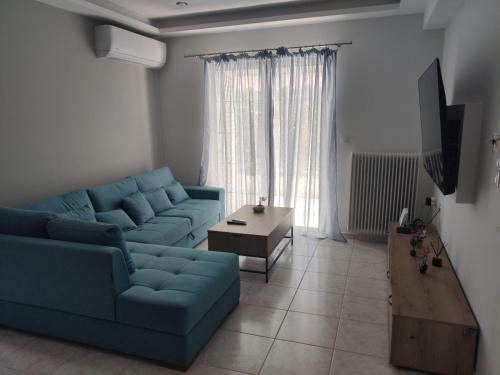 Χώρος καθιστικού στο Luxury Apartment In Nafplio