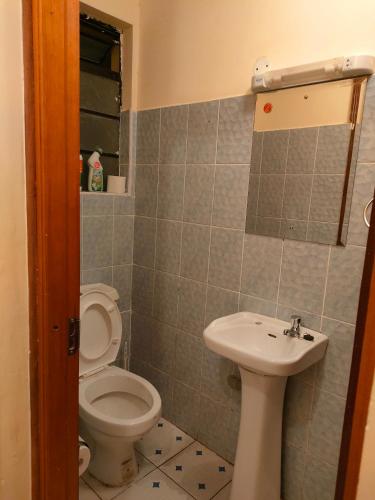 A bathroom at Crislyn homes