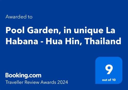 Pool Garden, in unique La Habana - Hua Hin, Thailand