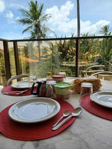 Balkoni atau teres di APTO 107-Pé na Areia Praia do Maceio - 2 suites, 2 banheiros+SPA Jacuzzi+Roupas de cama