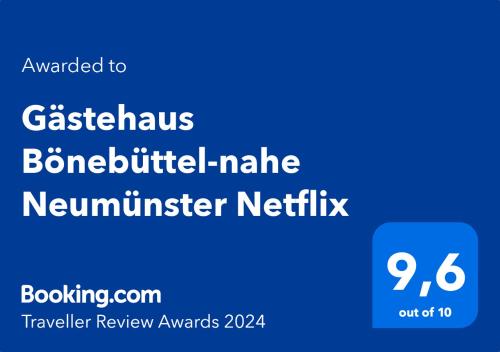 a screenshot of a cell phone with the text unavailable to australias borneolithic at Gästehaus Bönebüttel-nahe Neumünster Netflix in Bönebüttel