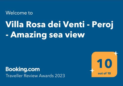 ペロイにあるVilla Rosa dei Venti - Peroj - Amazing sea viewの- 素晴らしいヴィラ・ローザ・デル・ヴェントゥリのスクリーンショット