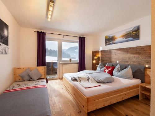 Postel nebo postele na pokoji v ubytování Berghof Haselsberger Appartements