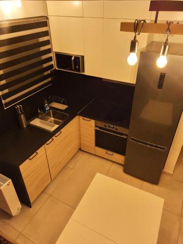 Kuchyň nebo kuchyňský kout v ubytování Luxury Little Loft Heaven