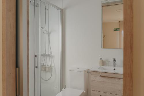 Koupelna v ubytování Casa Rural La Costana de Barbadillo