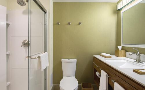 a bathroom with a toilet and a sink and a shower at Home2 Suites By Hilton Winter Garden in Orlando